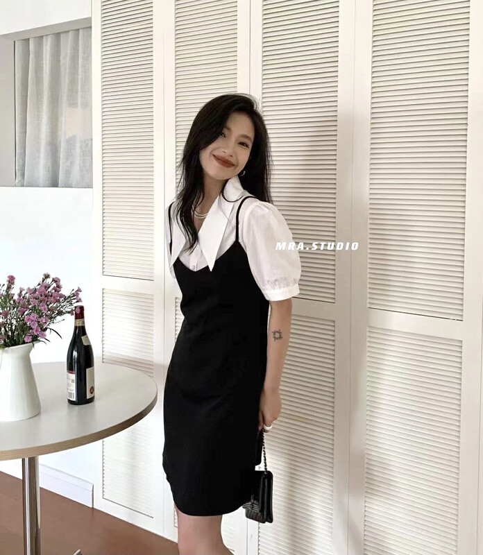 Original price 55.27! [MRA] fashionable slim suspender dress only sells suspender skirt j2182
