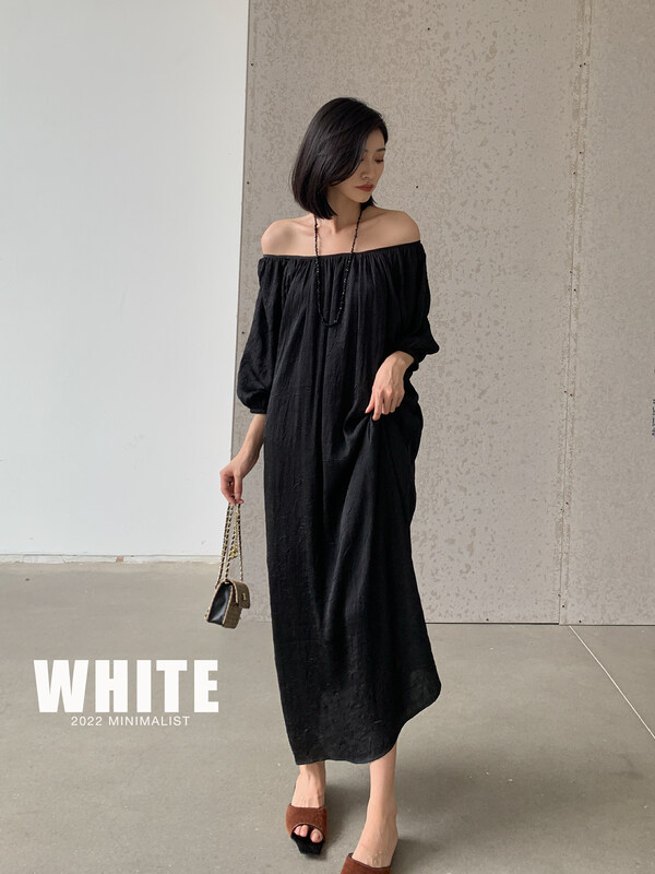 [white] Korean style backless fashion dress 76230# XYJ