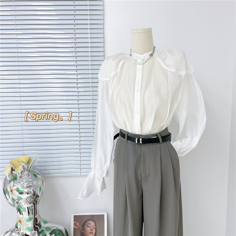 Cxdhh/ new year in early spring! [strict selection - planting grass and trees] Korean single breasted temperament shirt ys1-xc9-b-10062\zyh