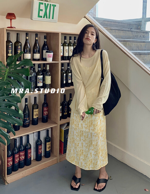 [MRA] simple and versatile lace up imitation ice needle sunscreen shirt kd3539# zxl