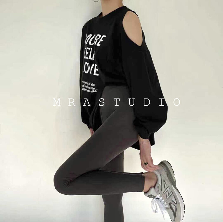 Original price 73.32! [MRA] fashionable zipper slim Yoga casual pants j2321