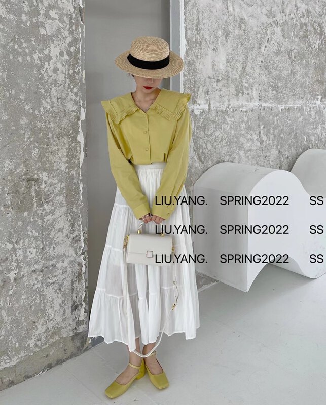 New year in early spring! [liu-y] simple and versatile lace shirt 66001# XJ
