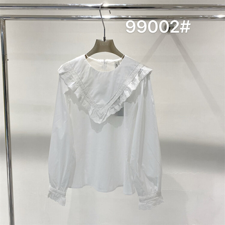 New year in early spring! [liu-y] simple Lapel lace blouse 99002# XJ