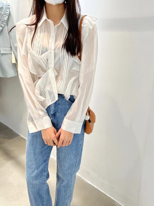New year in early spring! [liu-y] temperament lady lace shirt 66021# XJ
