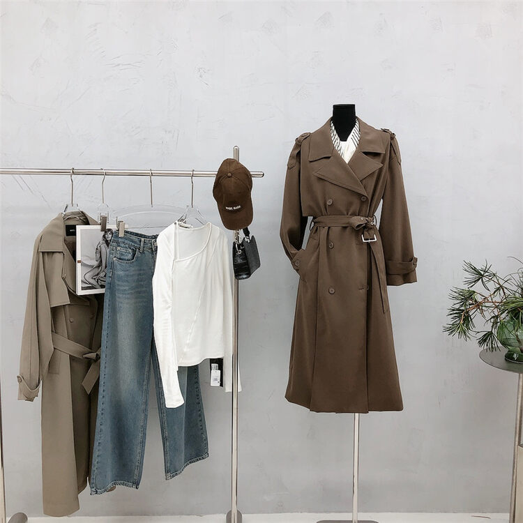 Cxdhh/ new year in early spring! [strict selection - planting grass and growing trees] workplace fashion trend trench coat ys1-xc9-w-10313# XJ