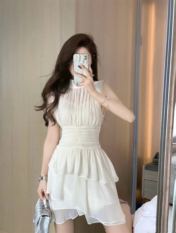 [MS studio] temperament waist short skirt cake skirt dress 5403# PCZ