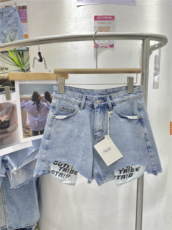 [0576jeans] Korean casual raw denim shorts 6885# zxx
