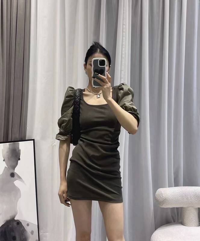 [toko.z] bubble sleeve net red slim fitting Spice Girl Dress 22256# zxl