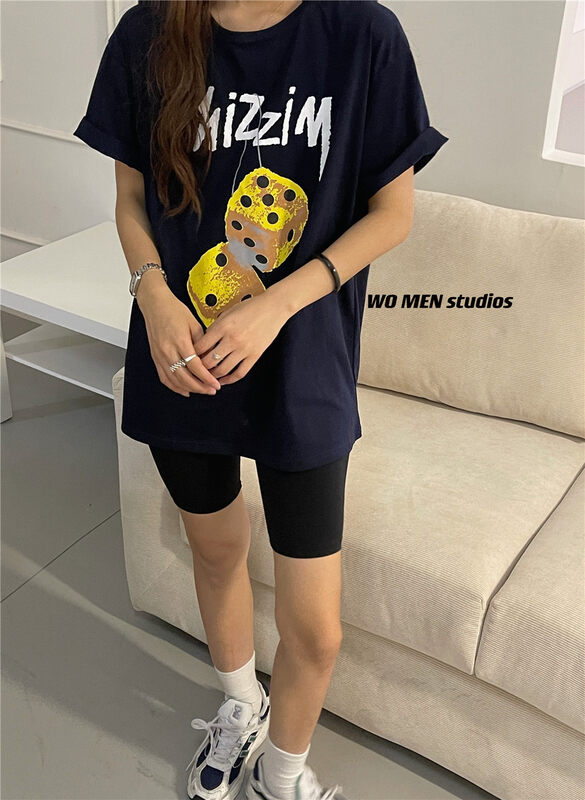 【WOMEN】印花寬鬆百搭短袖T恤  5170#  ZXL