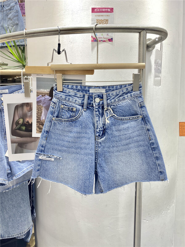 [0576jeans] Korean casual skinny denim shorts 1023# zxx