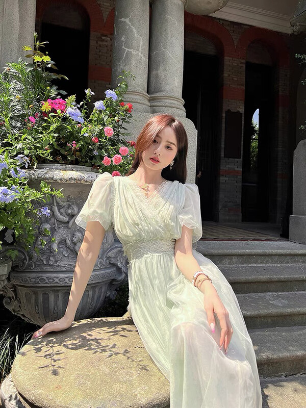 [Alala emelia] heavy industry pleated nail bead Fairy Dress l1776\jhy