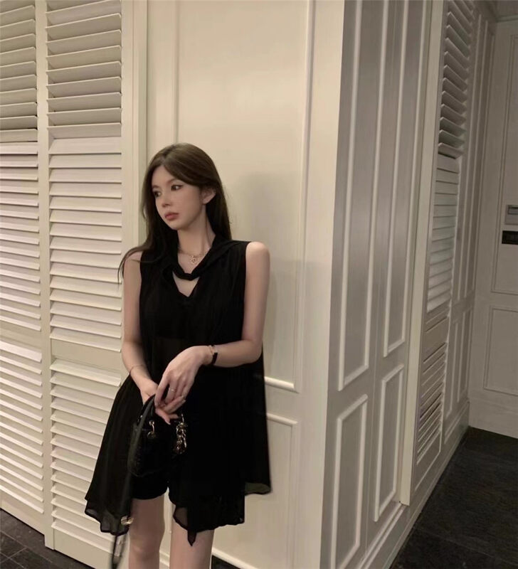 [MS studio] Vintage temperament off the shoulder loose chiffon shirt (with a bib) 99518# PCZ