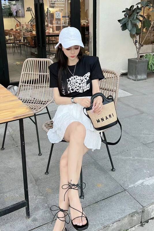 [toko.z] simple and versatile letter printed short sleeve T-shirt 22251 \zxl