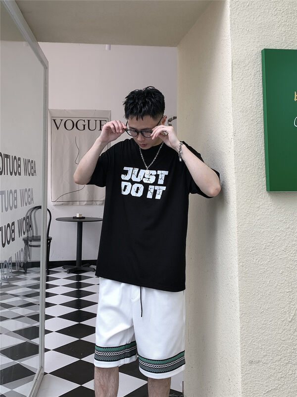 [Binli] letter printed Pullover short sleeve T-shirt j391\zzl