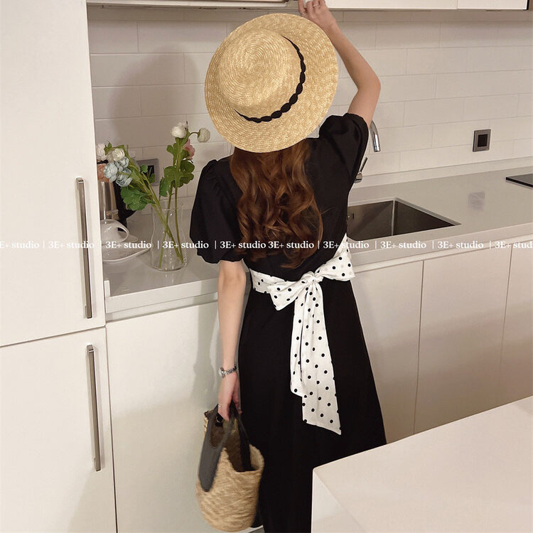 Original price 77.83! [3e+] color blocking lady slim dress e98918 \ll