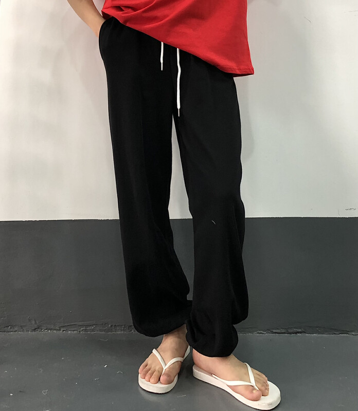 Original price 62.04! [baerman] simple solid color legging sports casual pants 19319# HBx