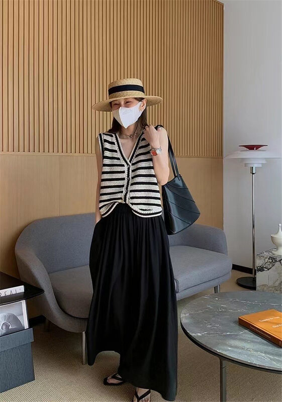 [MS studio] Elastic Waist Wide Leg casual pants 2581 "PCZ"