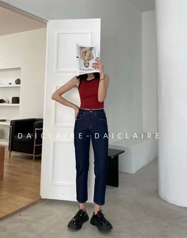 [buyer Yan Xuan Dai Jia'er] Korean Slim Skinny Jeans with small feet f90098-2# Cl