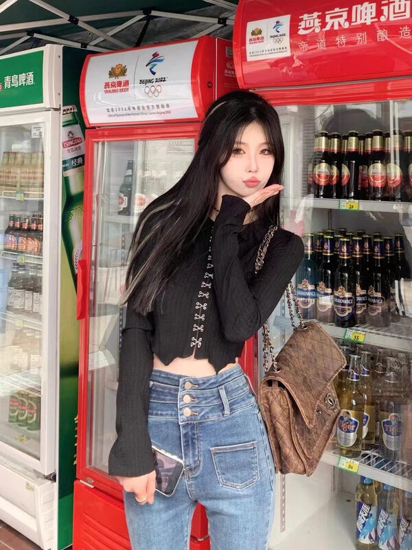 New year in early spring! [MS studio] simple solid color slim fitting sweater 06041# PCZ