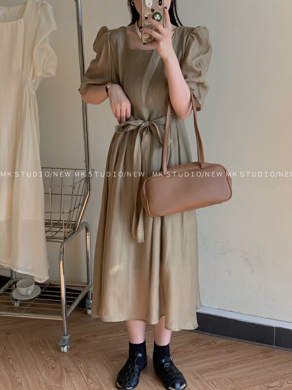 [MK] Korean bandage slim temperament dress 3357# hjy