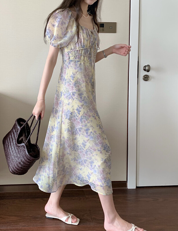 [LML] Han Feng ins sweet French minority design dress 0736# ozq