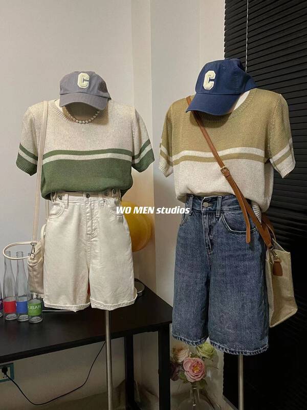 [women] color blocking niche fashion sweater 3671 \zxl