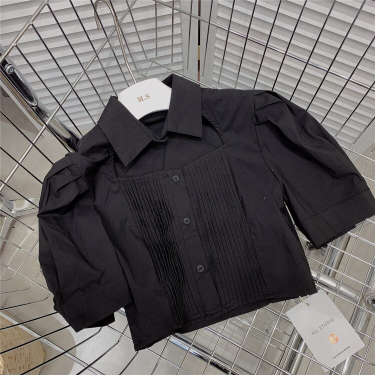 [MS studio] temperament hollow organ short shirt 99397# PCZ