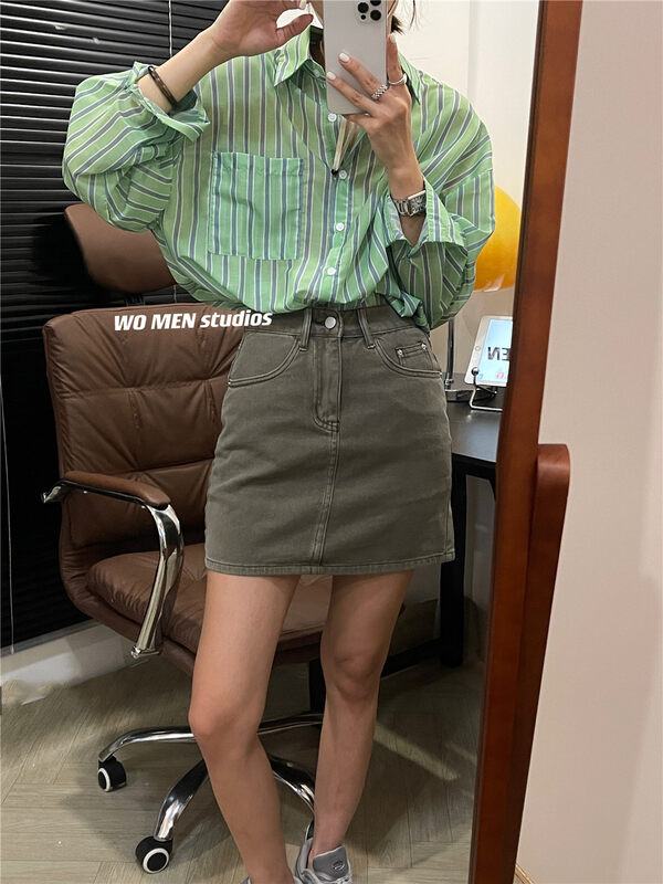 [women] STRIPED FASHION temperament shirt 5219# zxl