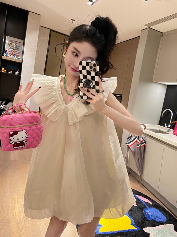 [Alala emelia] flying sleeve cloud dress dress l1802a
