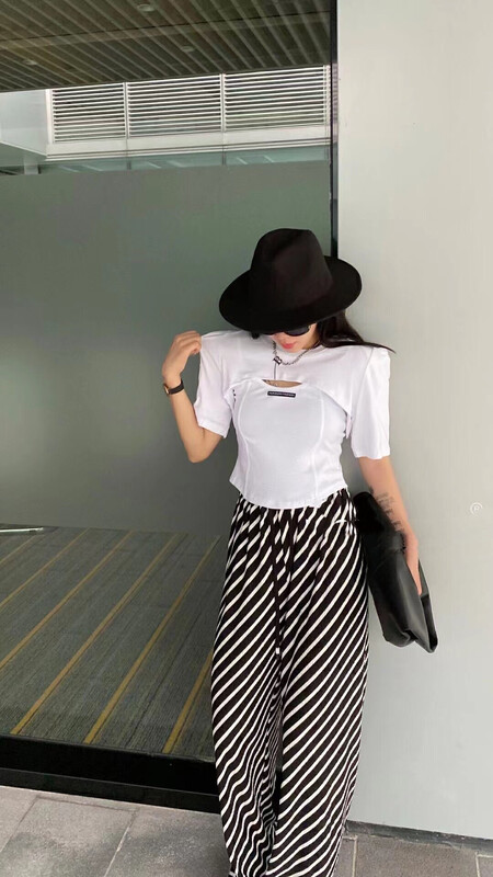 [ff.studio] dongdamen, South Korea, 2022 summer new sweet spicy style suspender vest slim fitting shirt (without necklace) 5527# ozq