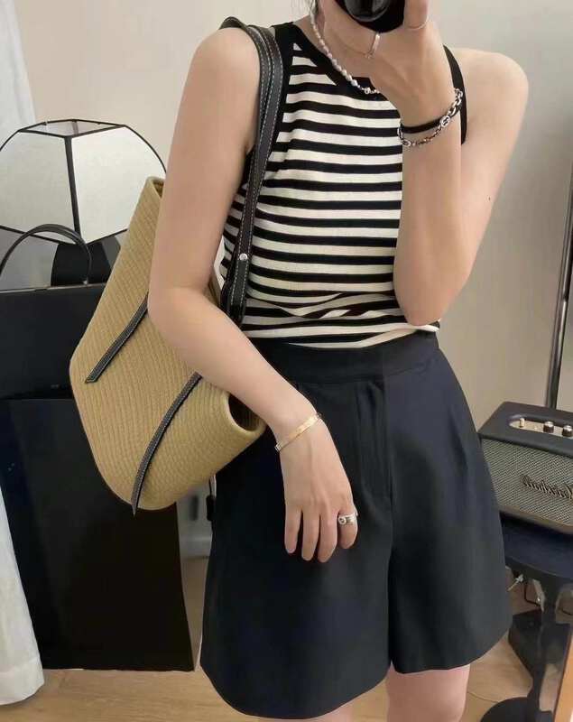 [women] STRIPED FASHION versatile vest / sling 3668 \zxl