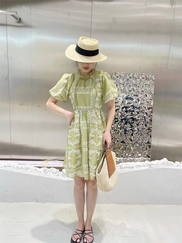 [miss Jiao] ladies round neck color matching dress m620535; JJ
