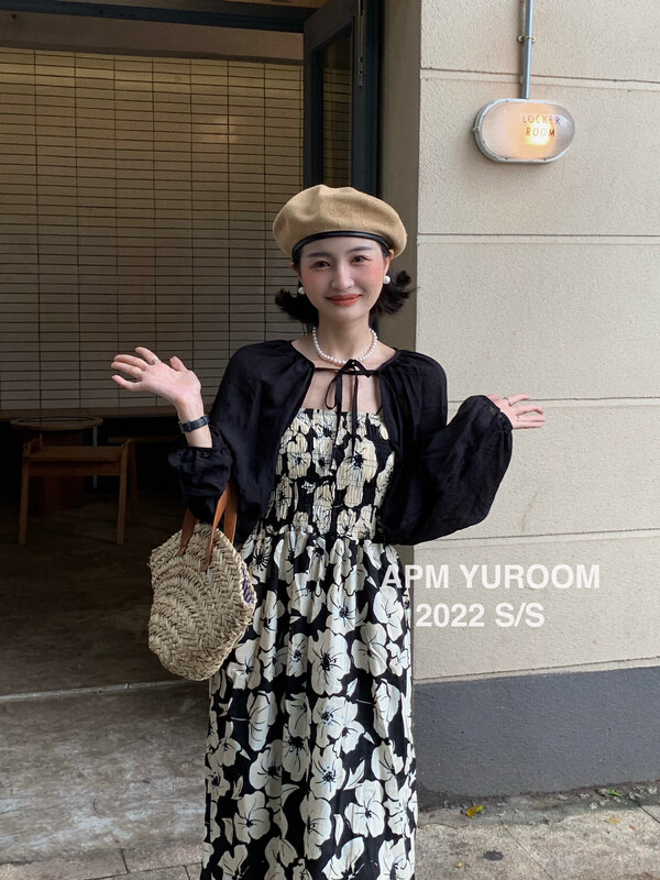 [APM yuroom] versatile temperament lace up knit cardigan ys2-8118# LSL