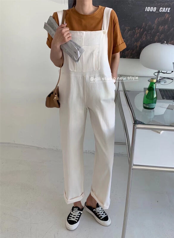 Original price 73.32! [gill] Korean loose pocket strap pants (without T-shirt) 6001\zjy