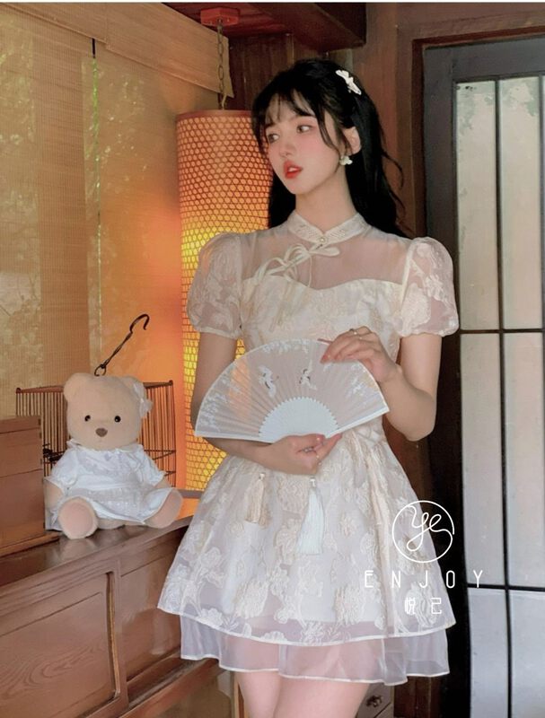 [enjoy · Yueji] court style improved cheongsam dress 9046# PCZ