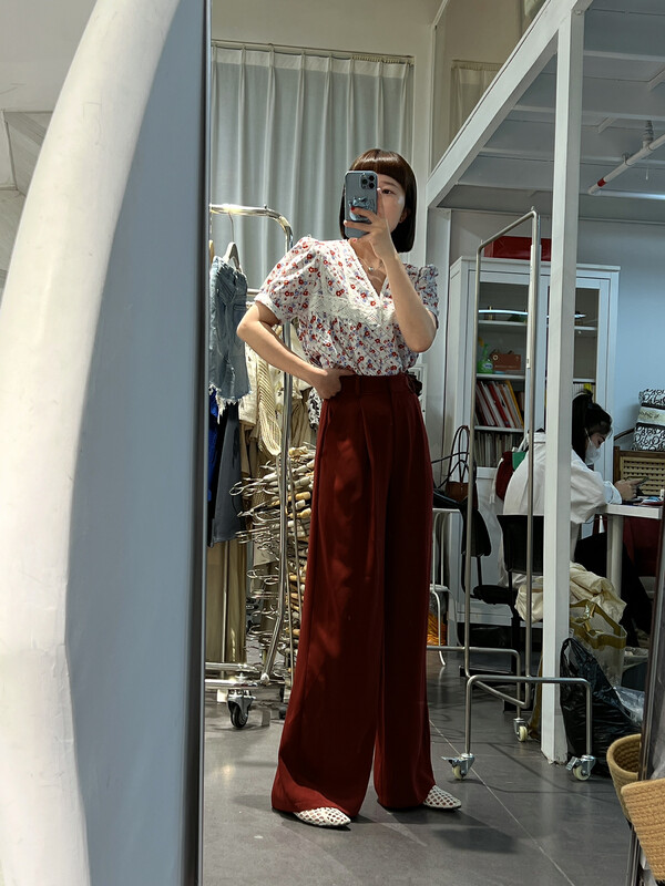 [event with you] advanced wrinkle resistant drape feeling wide leg pants t0870-j\lsw
