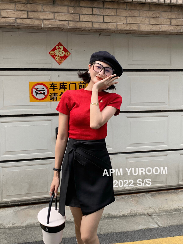 [APM yuroom] New Korean slim pleated waist shirt ys1-8069# LSL