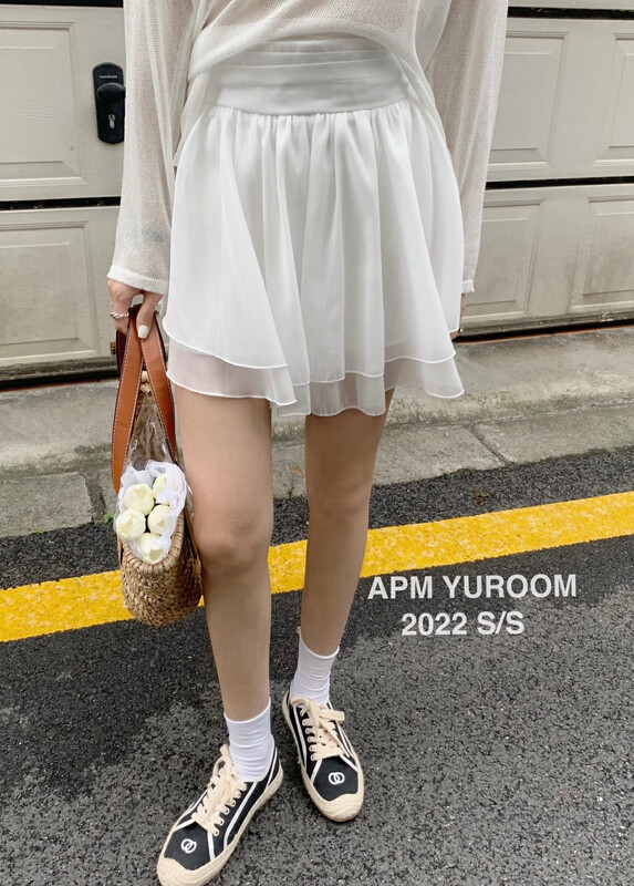 [APM yuroom] Korean version high waist fairy heavy industry skirt 22289# LSL