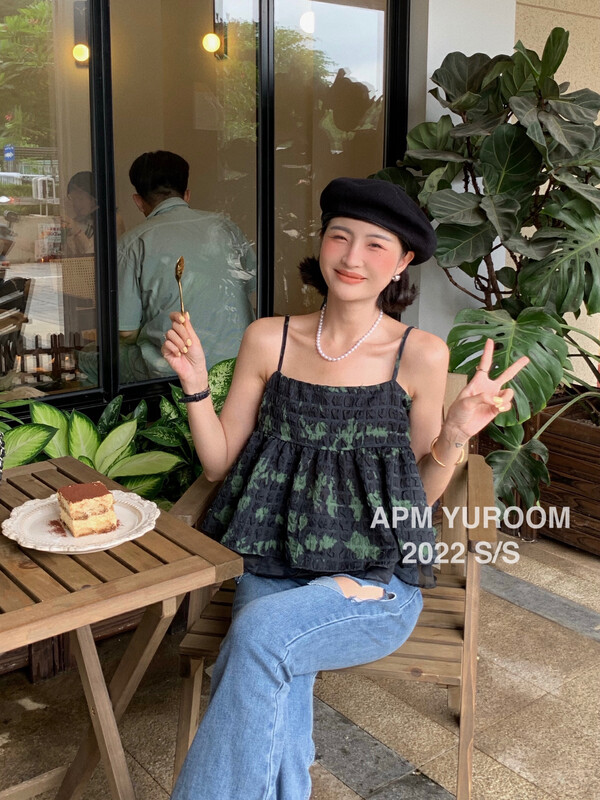 [APM yuroom] sweet flower doll vest / sling ys1-8086# LSL