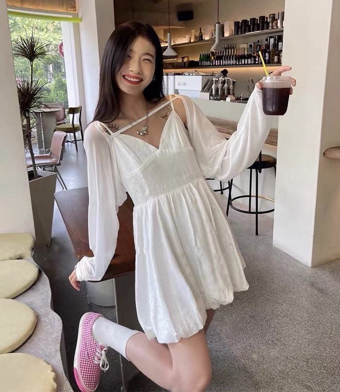 [Zoe Zoe] temperament strap versatile dress c1186\zjy