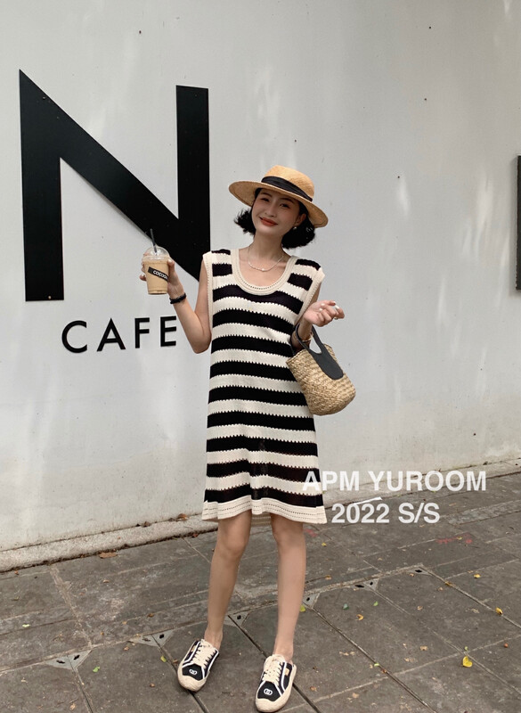 [APM yuroom] contrast fashion loose dress ys2-8039\lsl