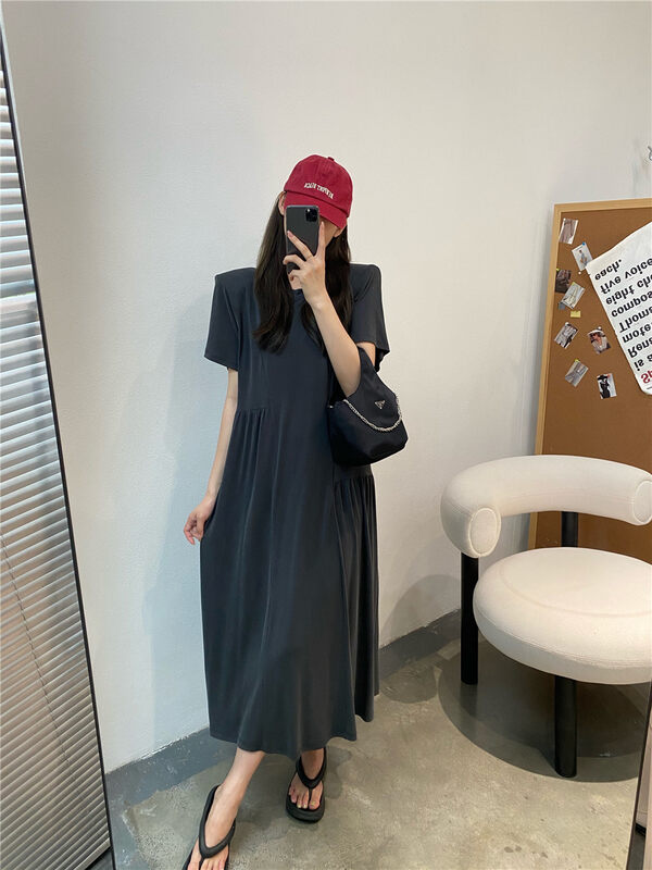 Original price 77.83! [modern 197] casual net version versatile loose dress 61112 \lsl