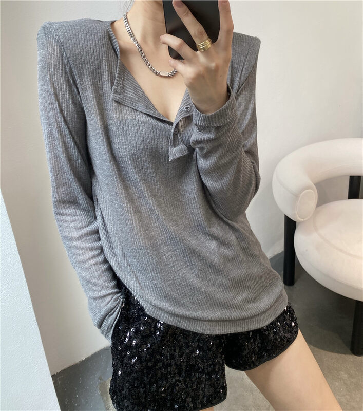 [modern 197] casual and versatile simple sunscreen shirt 7131# LSL