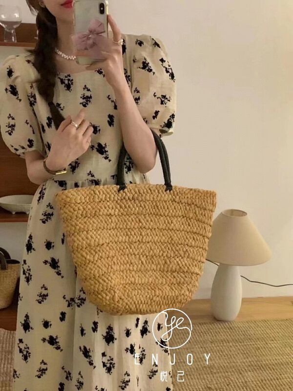 [enjoy · Yueji] flocking Korean Ladies' dress 9064# PCZ