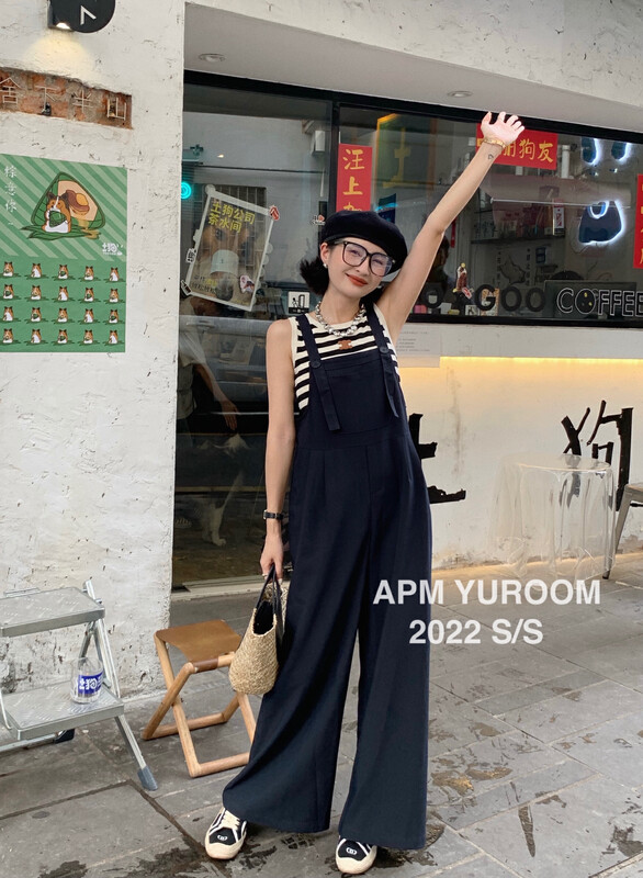 [APM yuroom] Korean style loose strap pants 8036# LSL