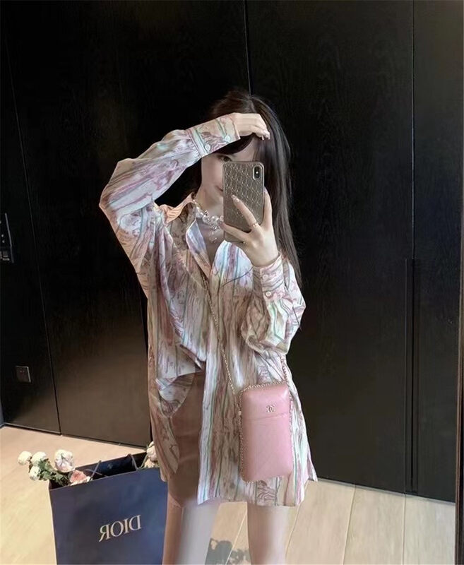 [six] halo dyed sunscreen versatile long sleeved shirt 6345# PCZ