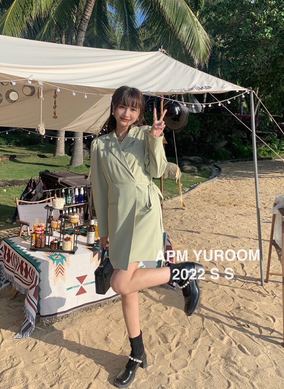 New year in early spring! [APM yuroom] Korean style side lace up dress 22602# LSL