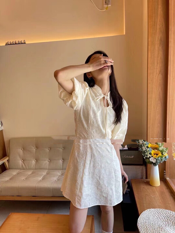 [Zoe Zoe] national style Girl Bubble Sleeve Dress c985 \zjy