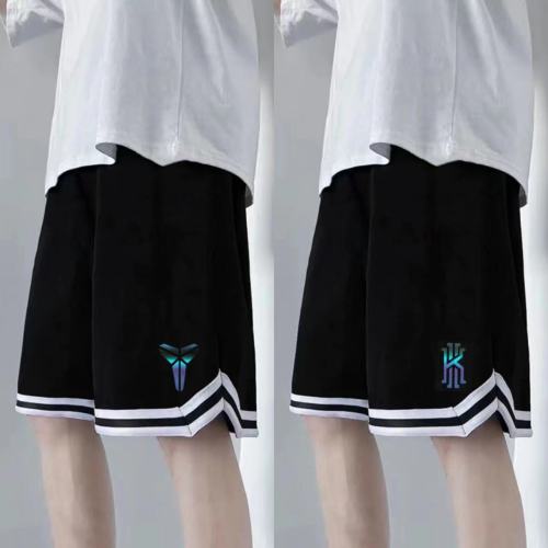 Sports fast drying ice Mesh Shorts summer men's training fitness five point shorts wear casual large shorts outside