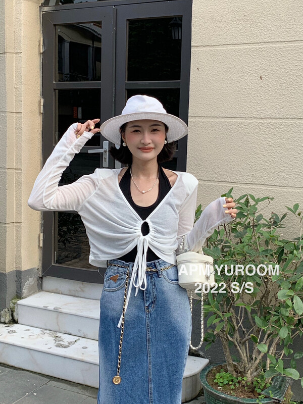 [APM yuroom] fashion Halter Vest + simple and versatile sweater set ys2-8112# LSL